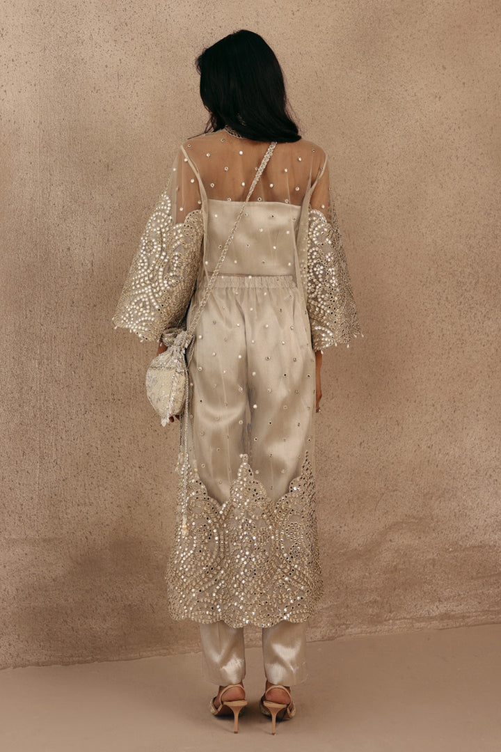 SILVER CIGARETTE PANTS