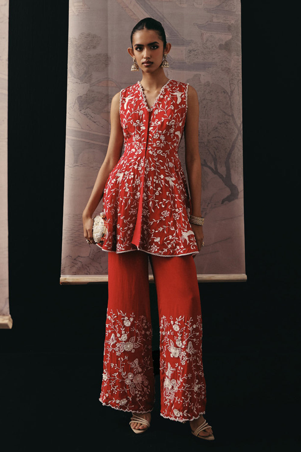 PARSI GAARA SLEEVELESS PEPLUM TOP