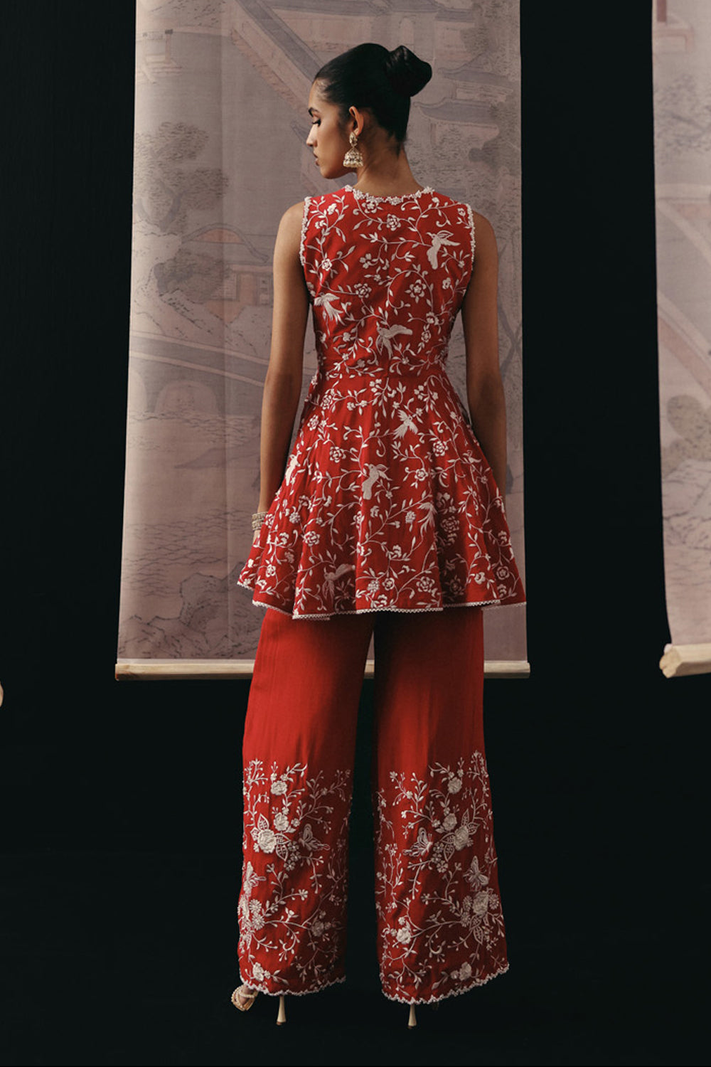 PARSI GAARA SLEEVELESS PEPLUM TOP