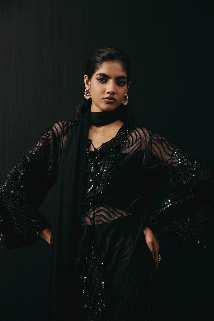 BLACK KURTA