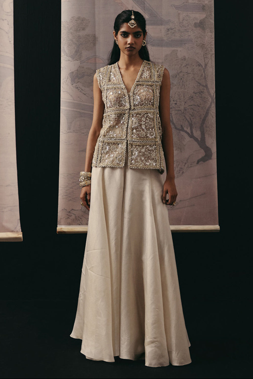 FLARED SKIRT PANTS