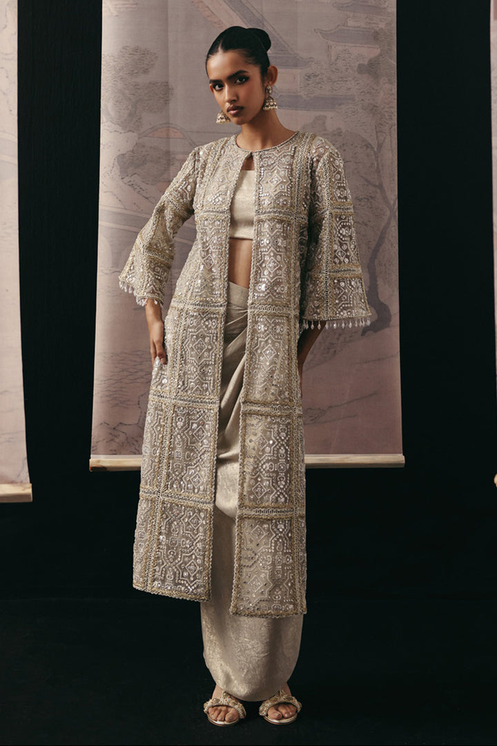 MIRRORWORK MULTI PANEL LONG JACKET