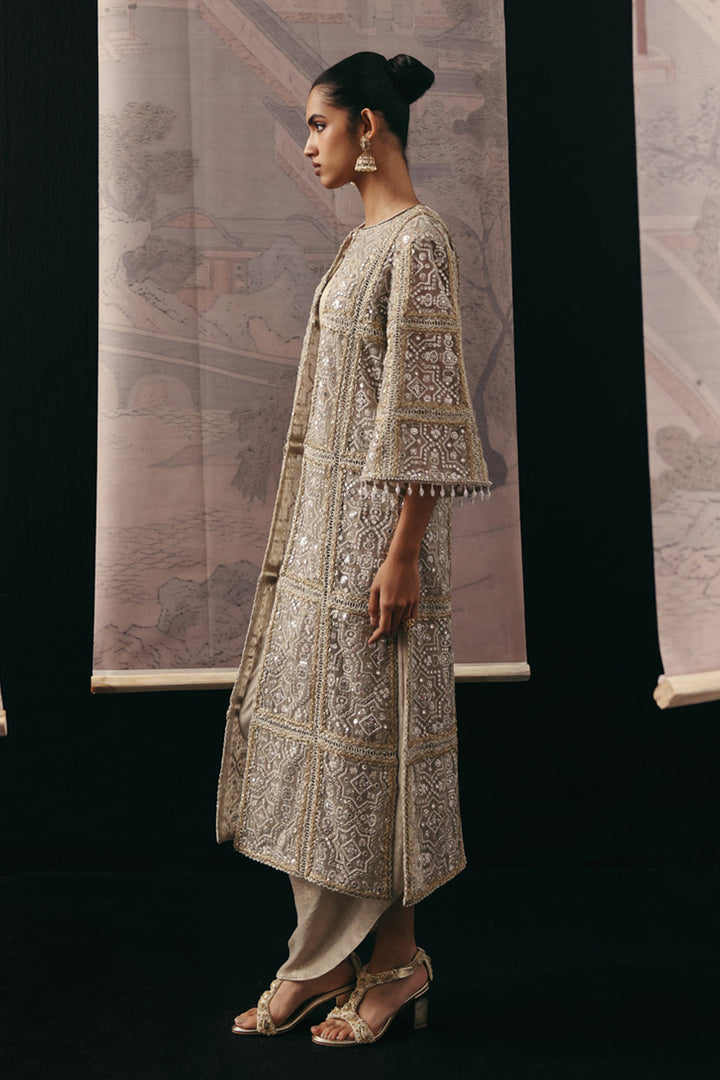 MIRRORWORK MULTI PANEL LONG JACKET