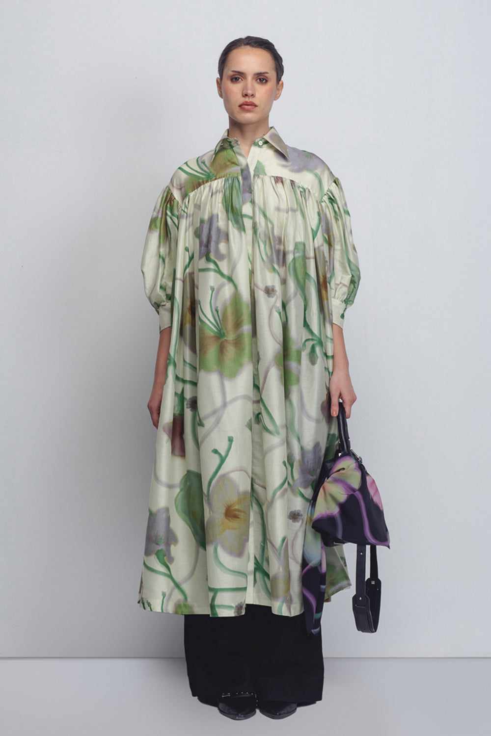 Paron Print Drop Shirt Dress