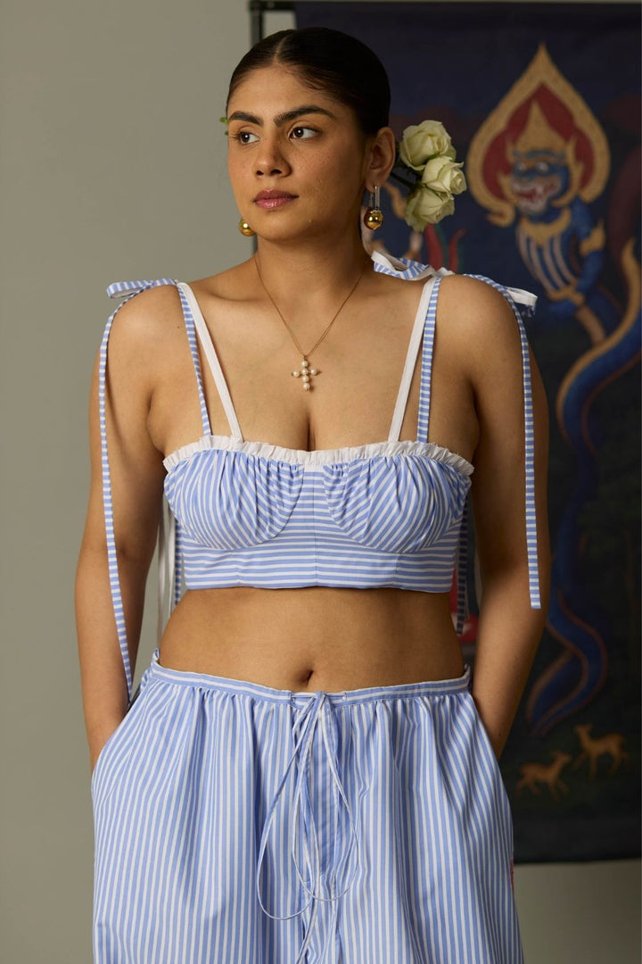 Reef Bralette in Aqua