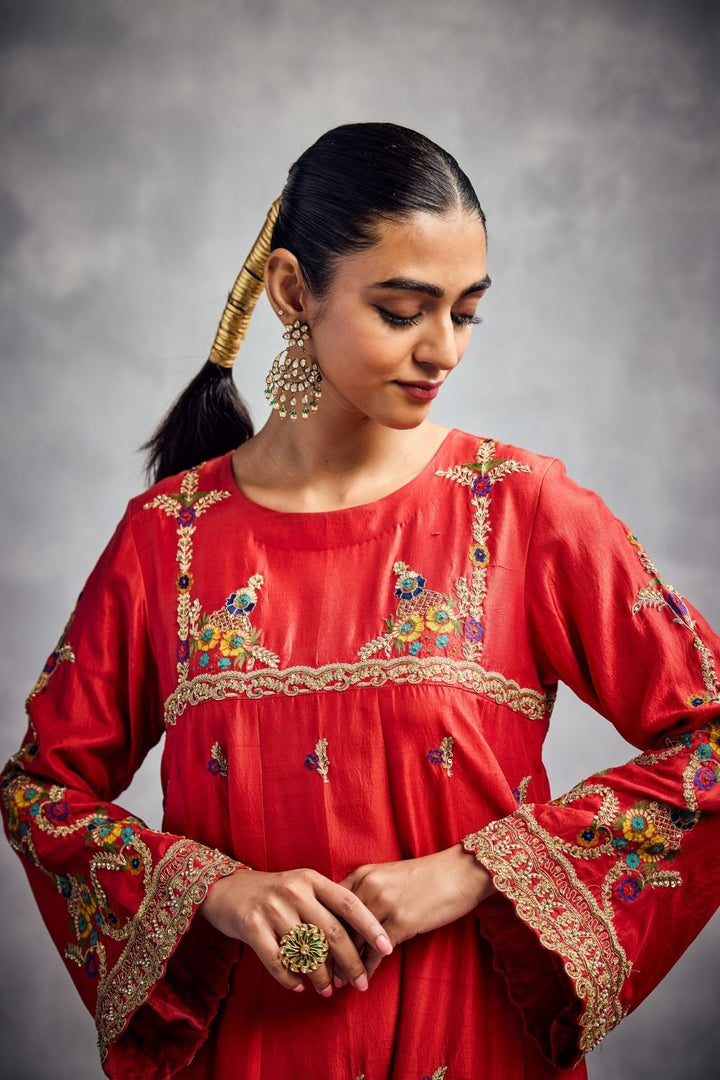 Orange Kurta Set