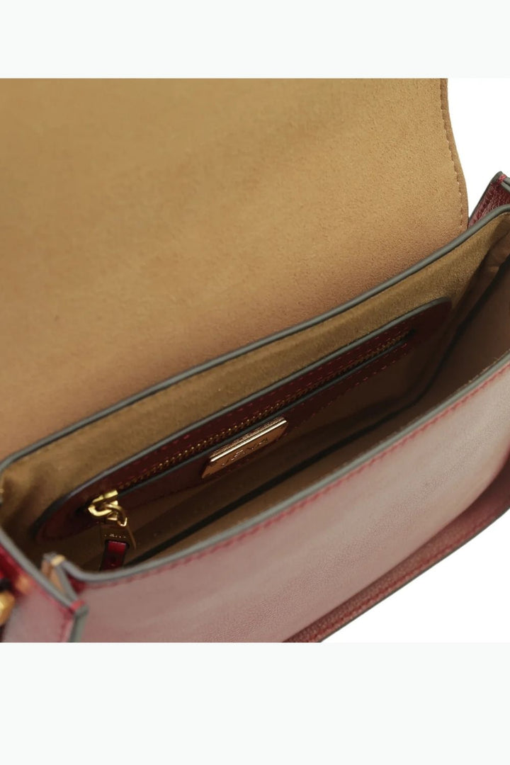 J Burgundy Red Crossbody Bag