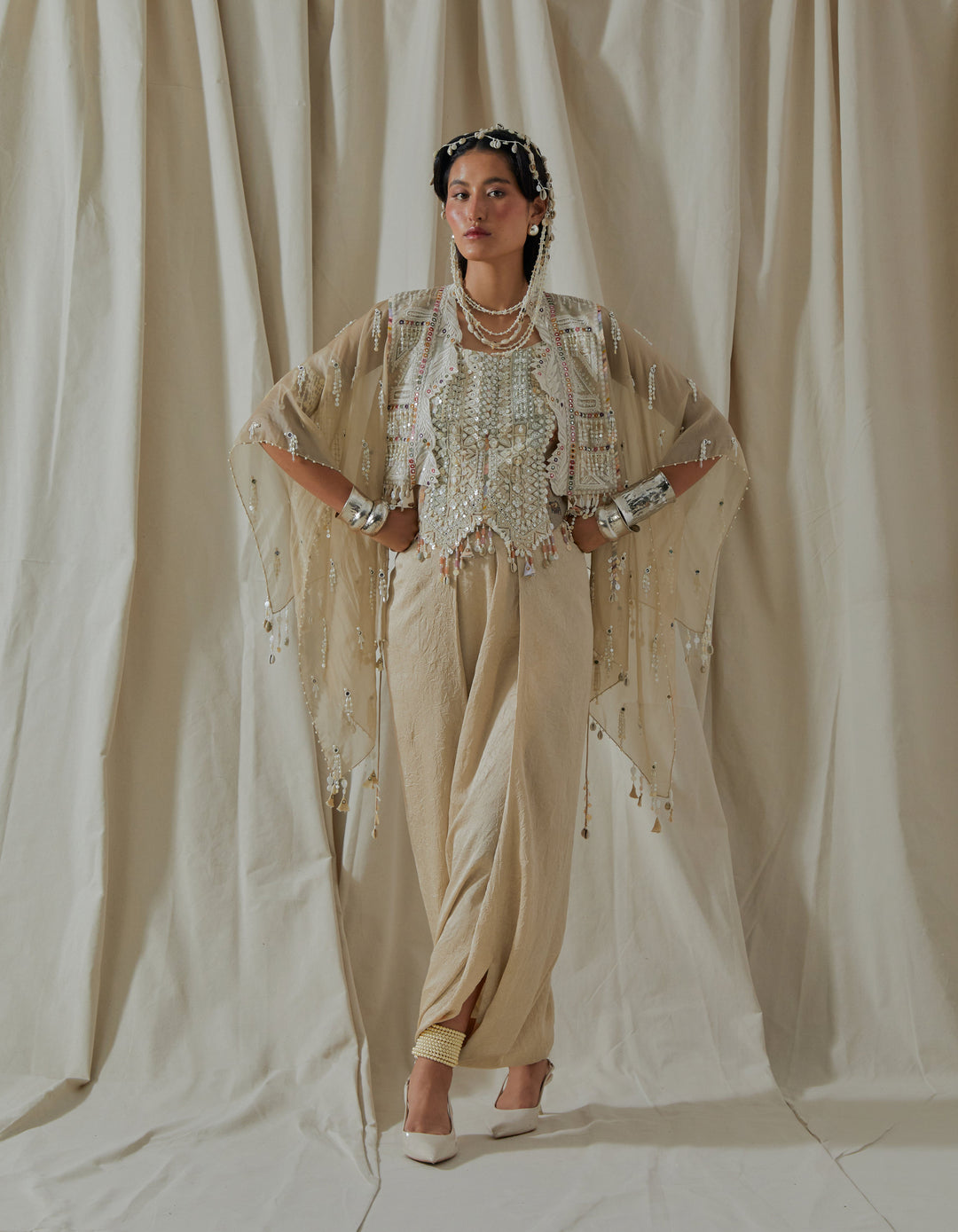 Veni Dupatta Jacket Set