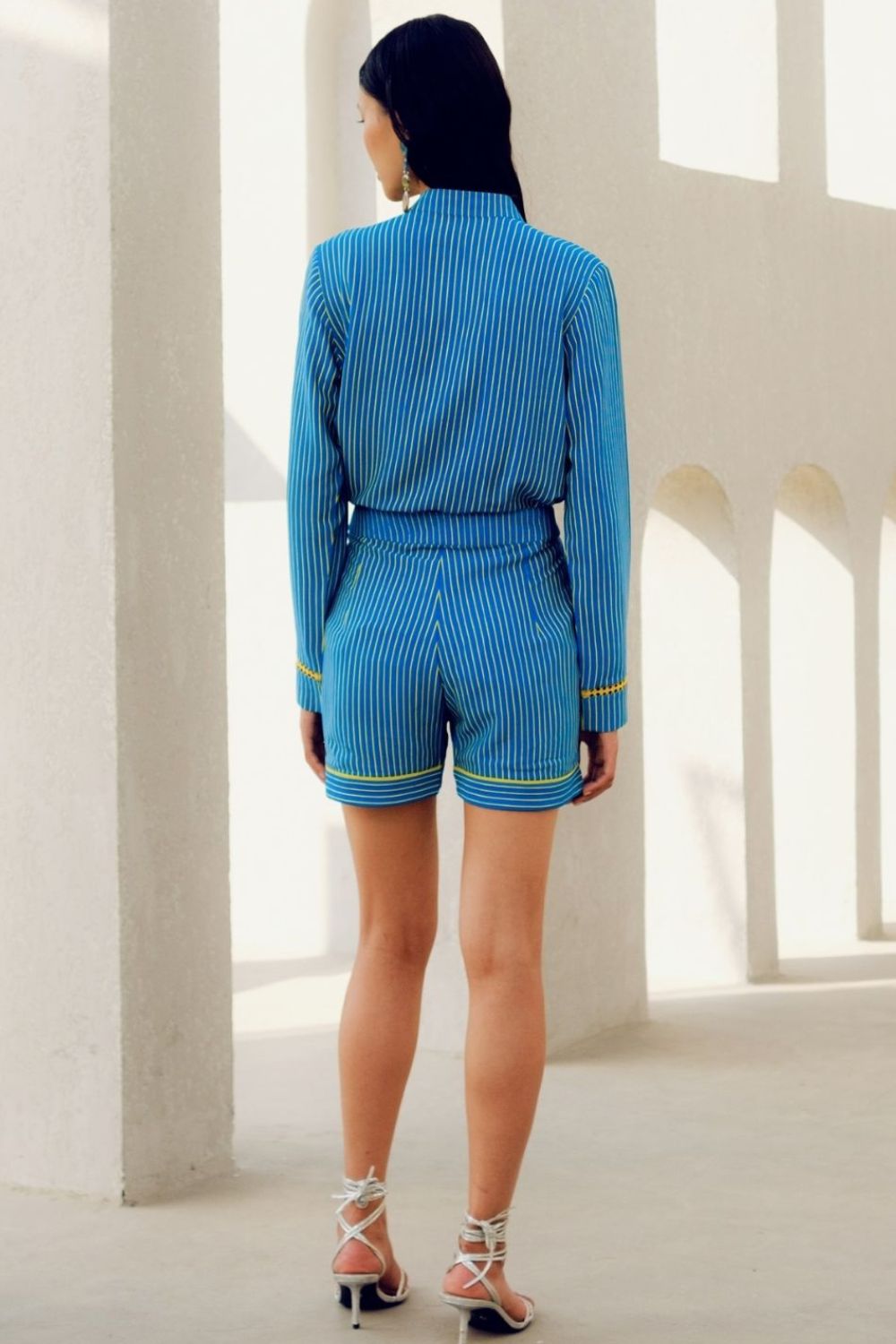 BLUE STRIPE SHORTS