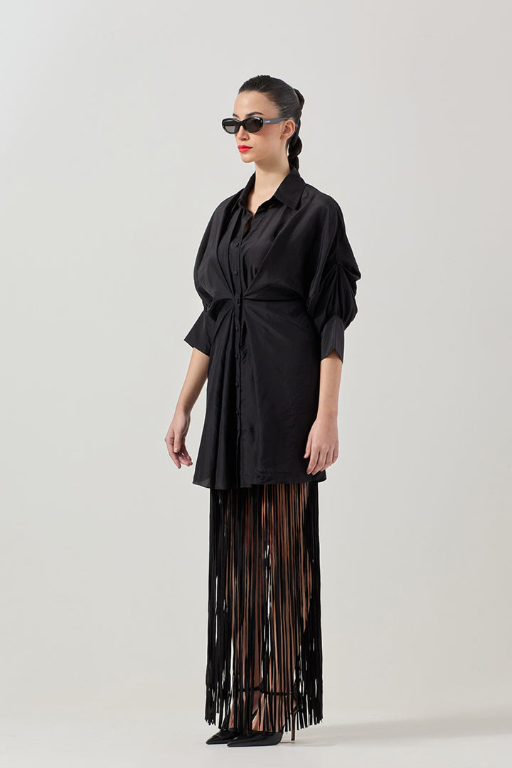 Eve Shirt & Fringe Skirt Set