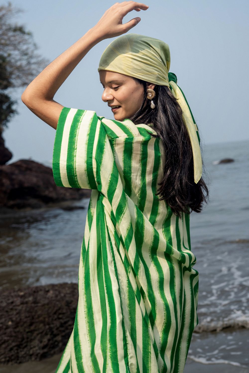 Angela Stripe Kaftan
