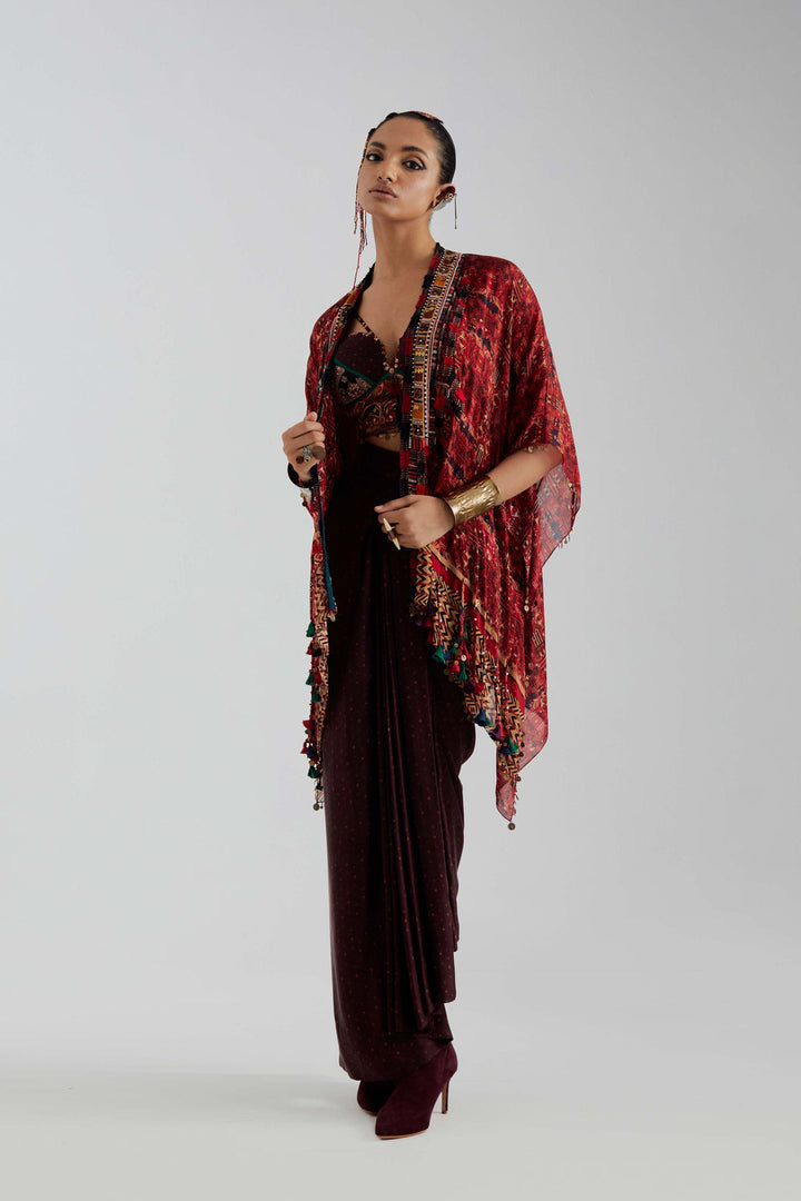 Veni Dupatta Jacket Set