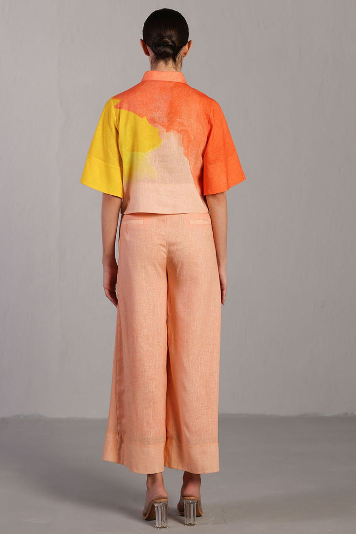 Diffuse bright orange & yellow Co-ord set