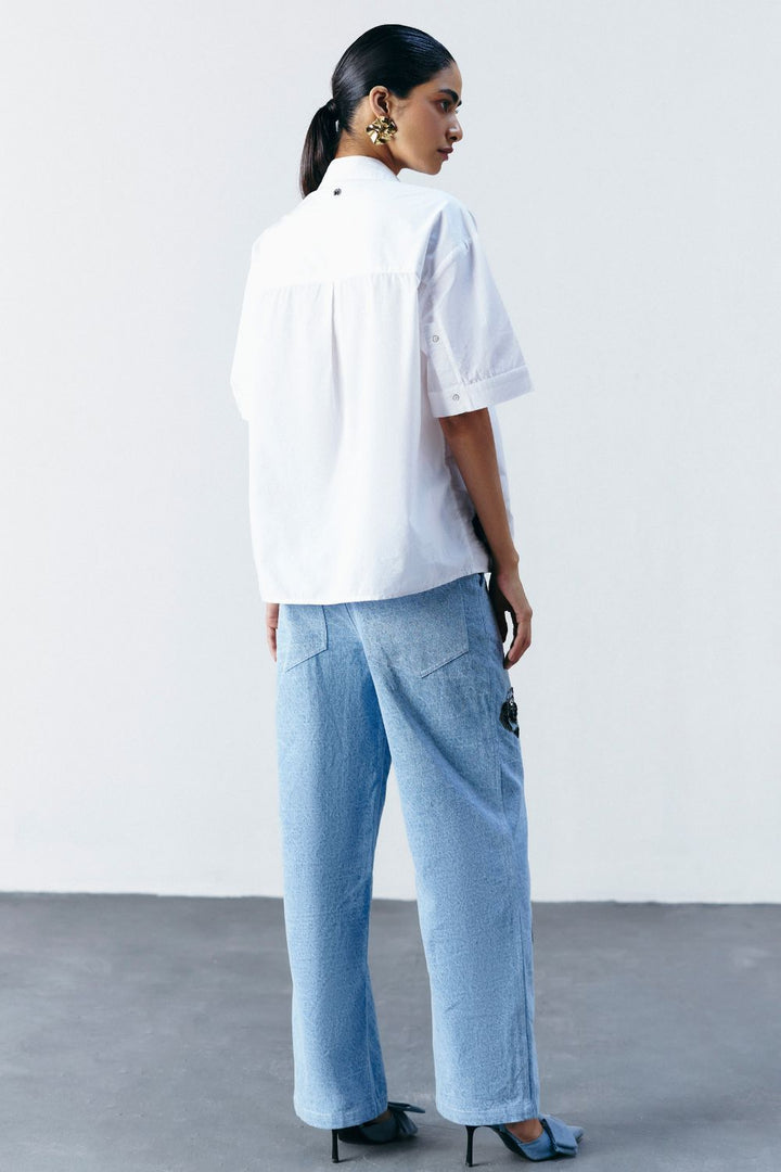 EMBELLISHED BOXY SHIRT