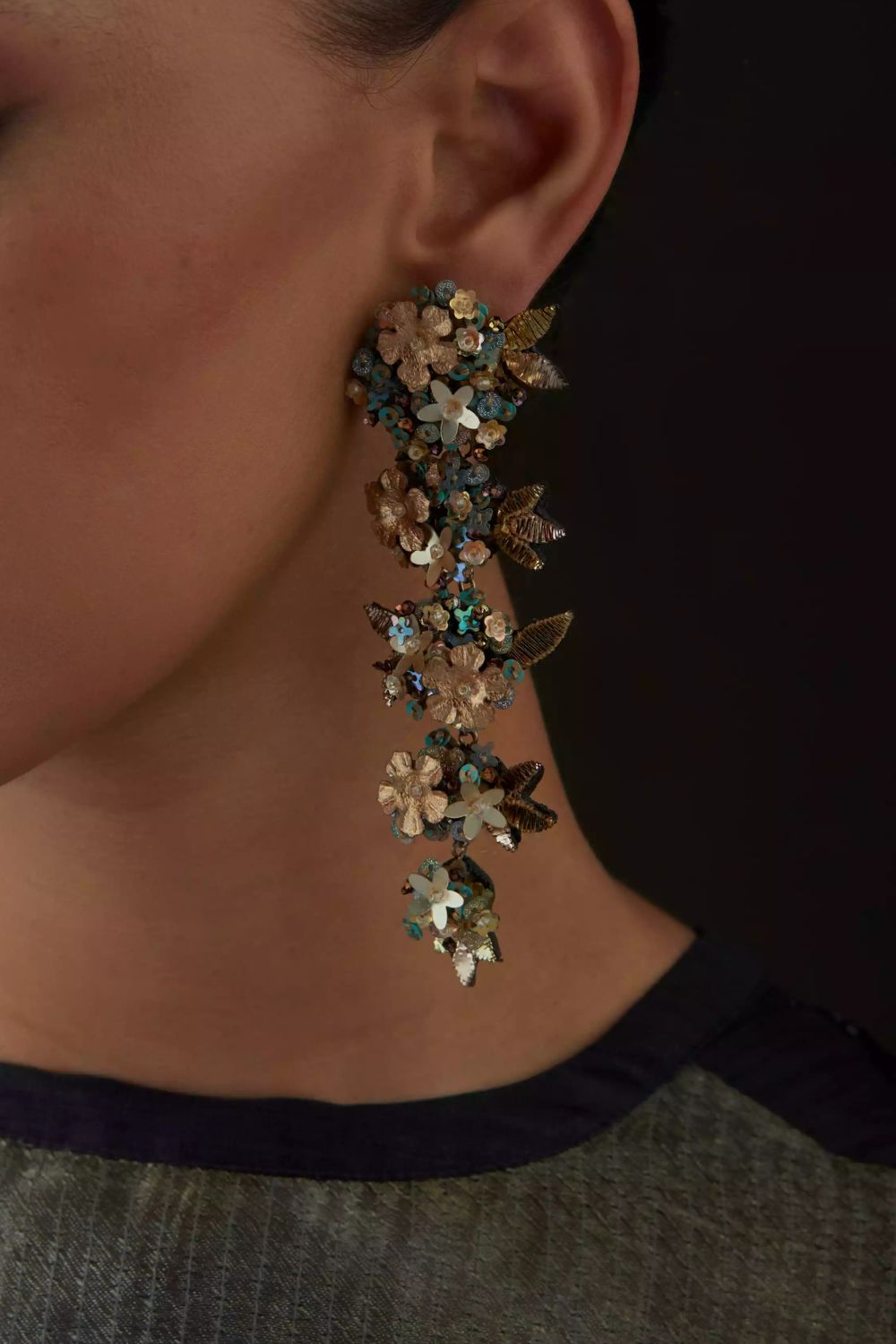 Quartz Cascade Earring