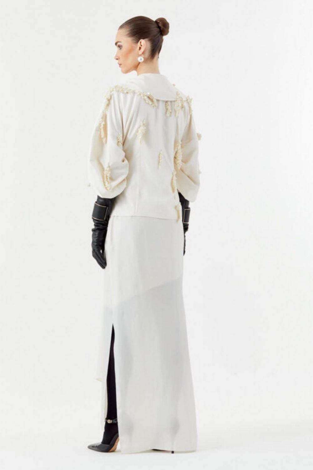 Virna Jacket with bonbon & Raffel skirt