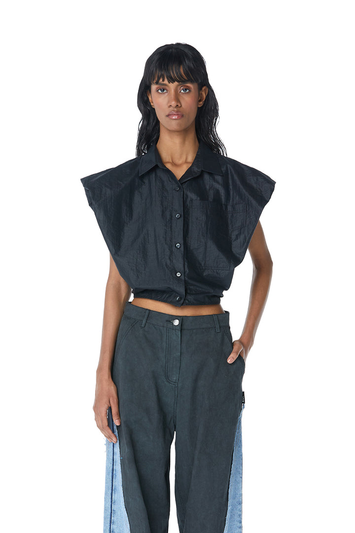 ‘HALCYON’ Draped Shirt