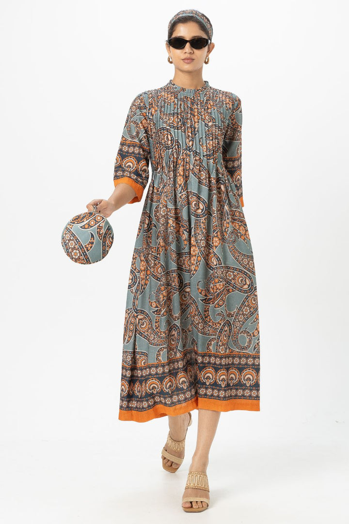 Koishi Pleated Midi Dress