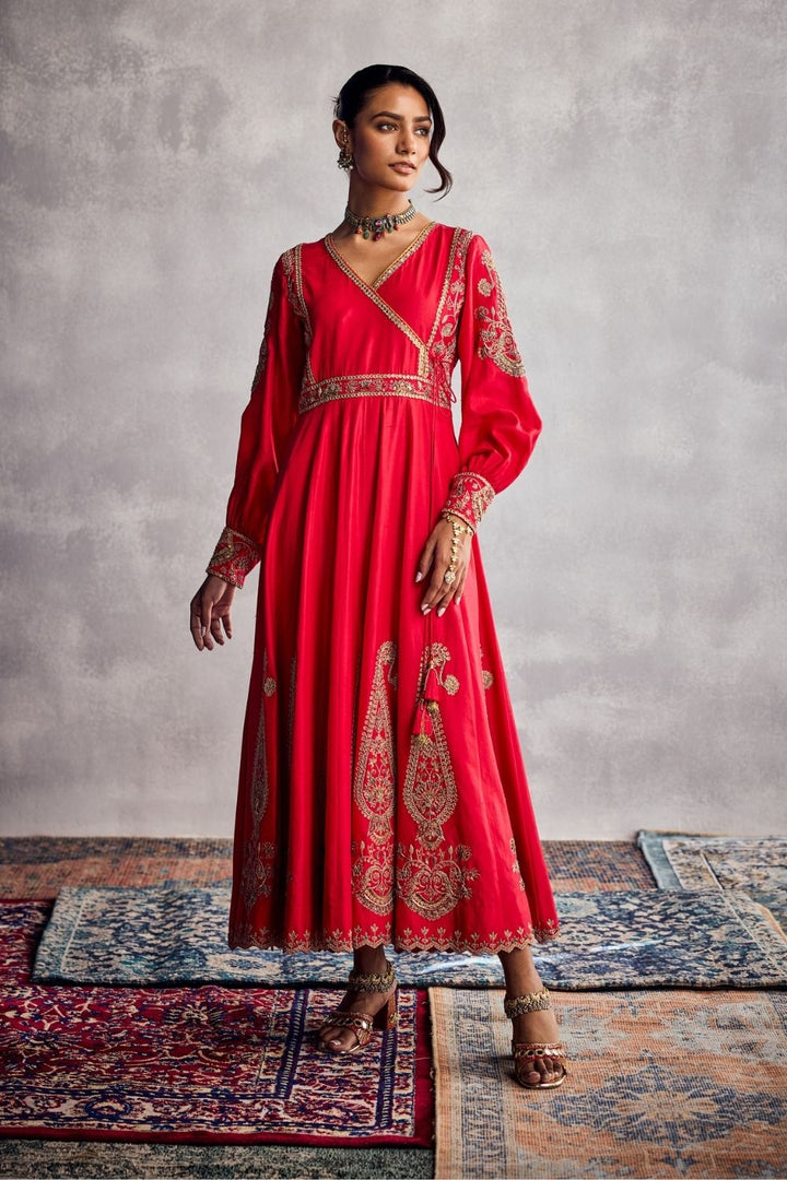 Red Angrakha Set
