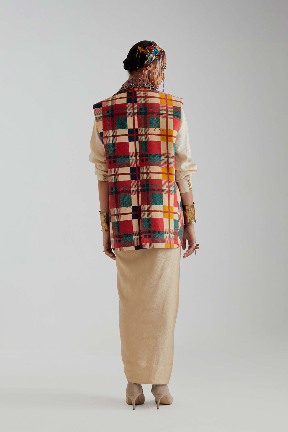 Noori Double Breasted Vest Set