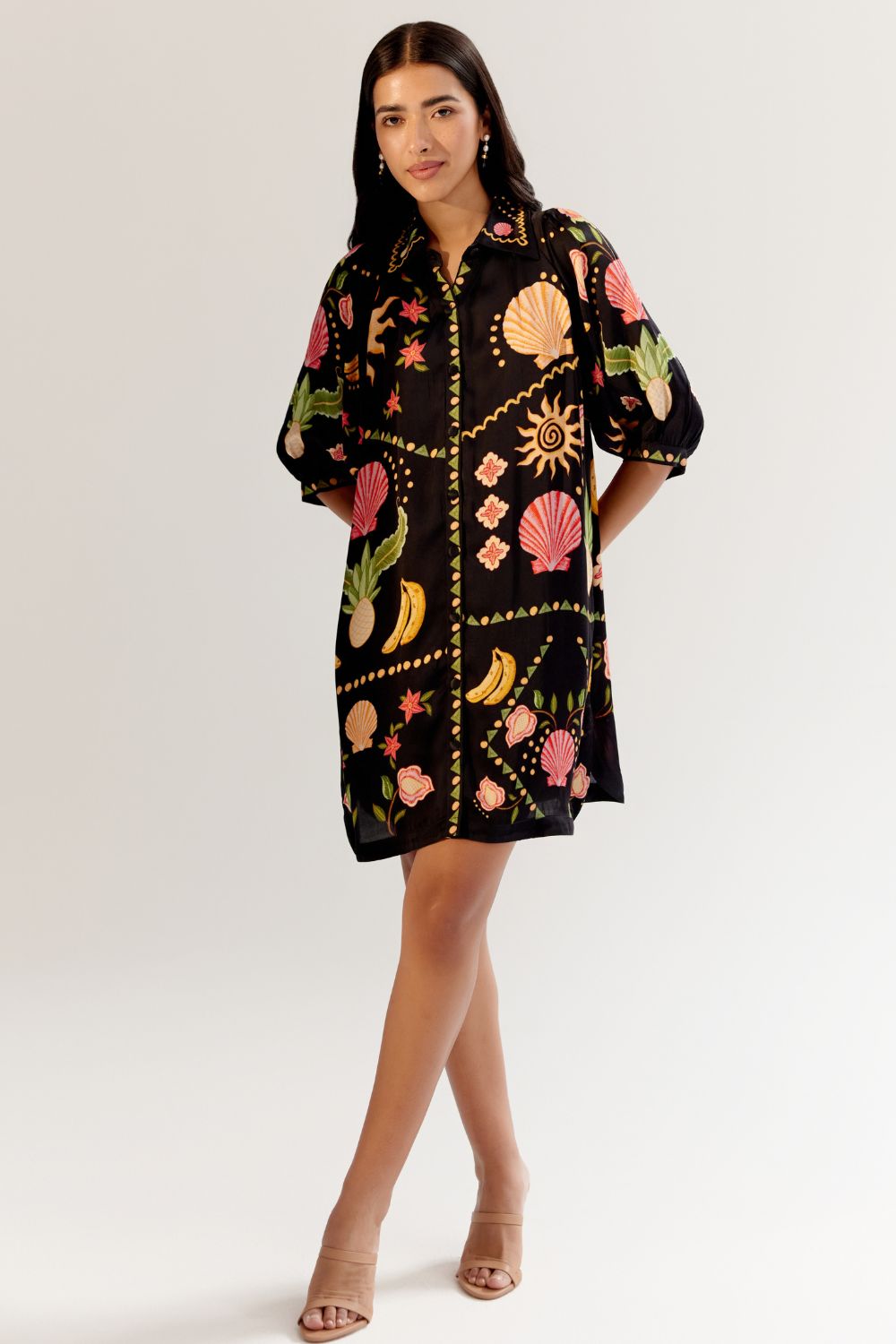 Rosa Mini - Seashell (Black)