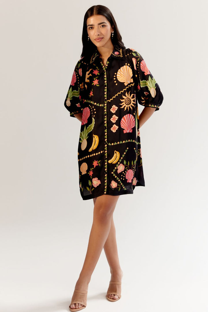 Rosa Mini - Seashell (Black)
