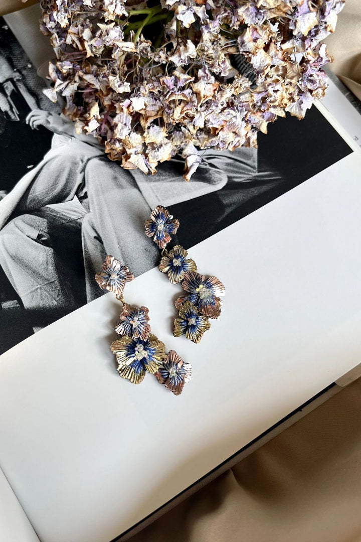 Hydrangea Quad Dangle Earring