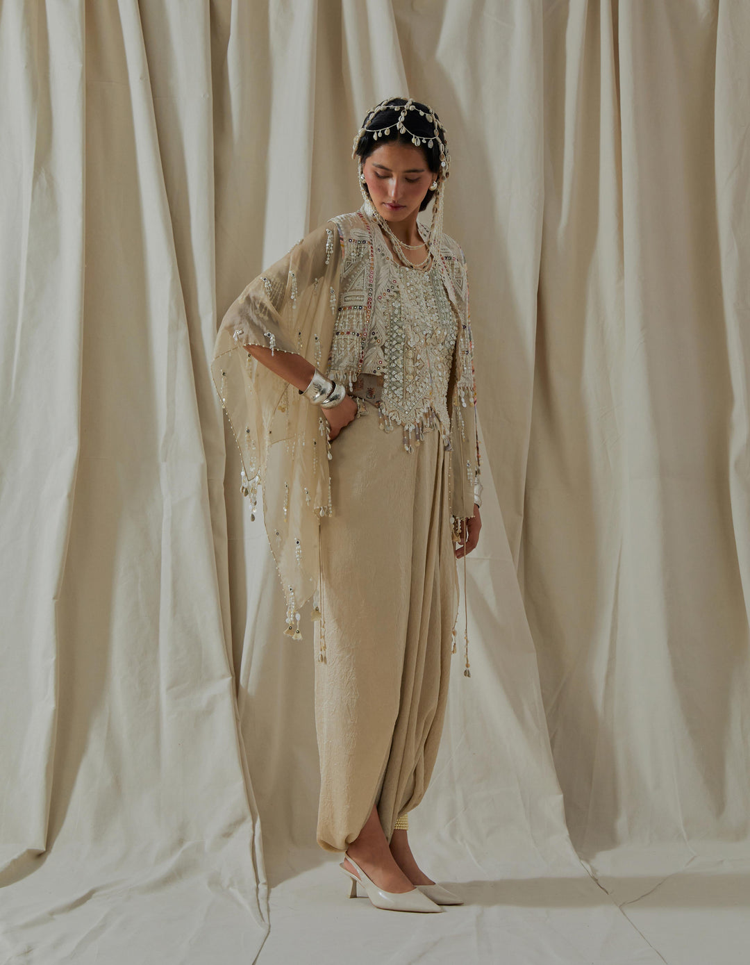 Veni Dupatta Jacket Set