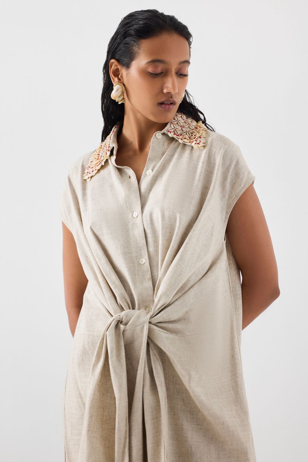 PALM ISLAND KNOT DRESS
