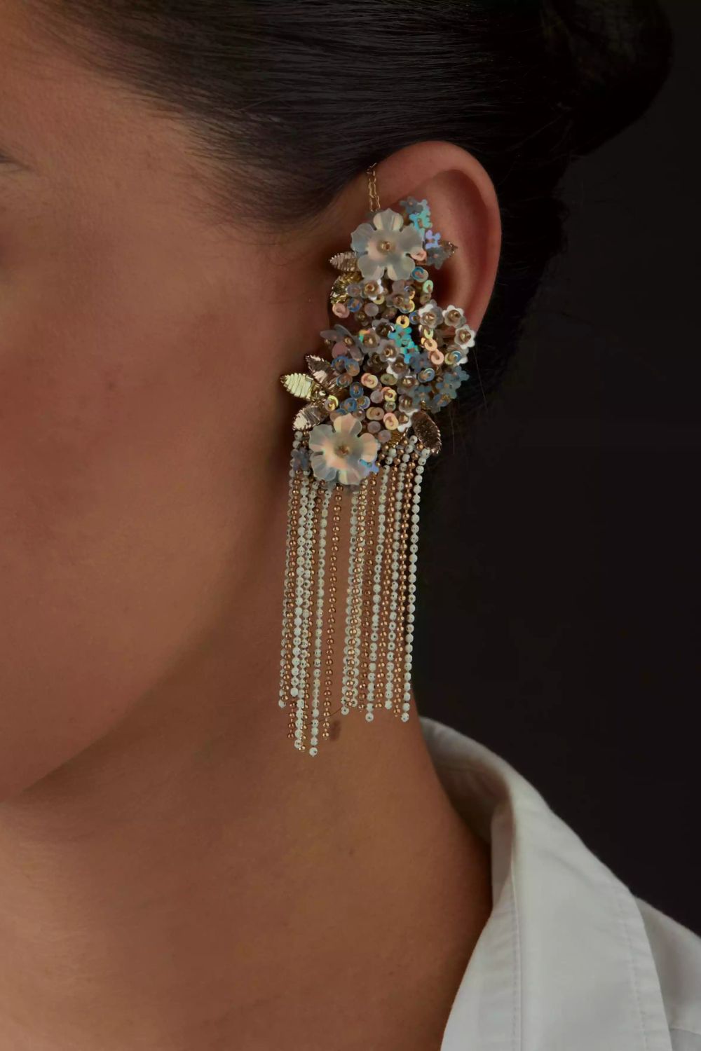 Quartz Ripple Shimmy Earcuff