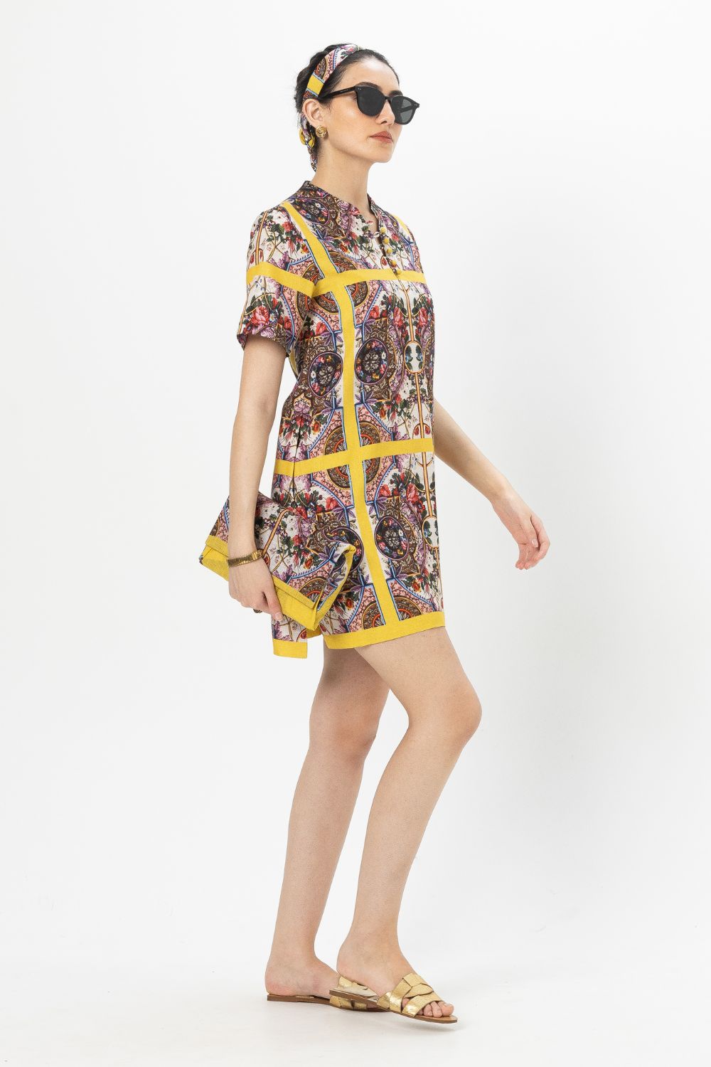 Rococo Yellow Shift Dress