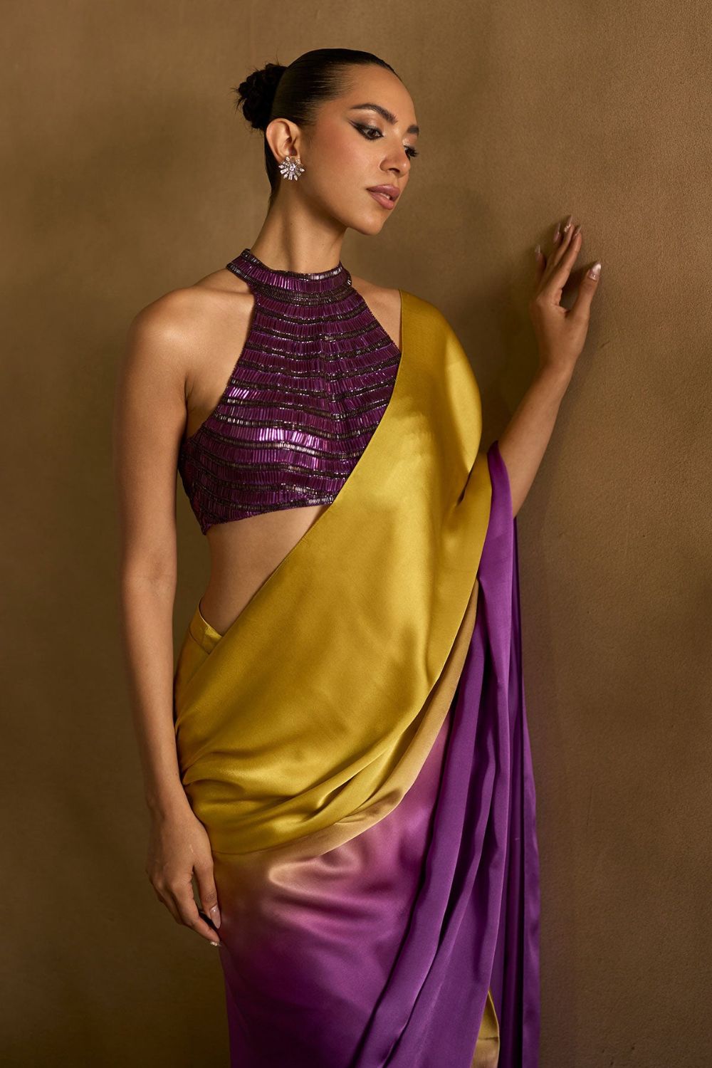 Plum Amber Drape