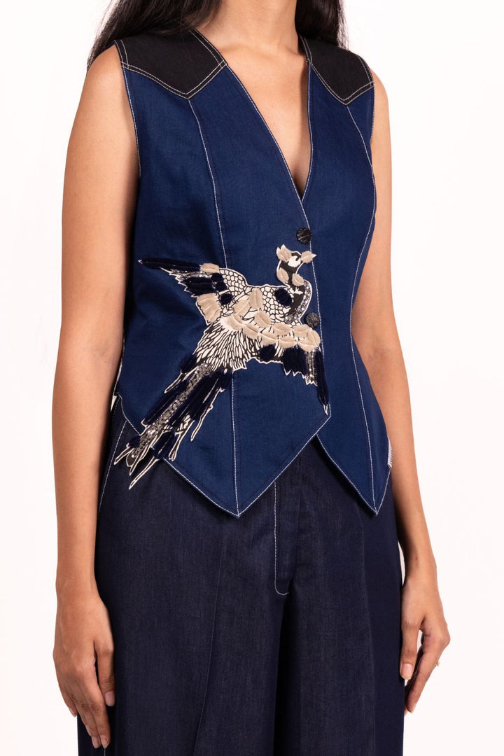 Parisian Aviary Waistcoat with Pant