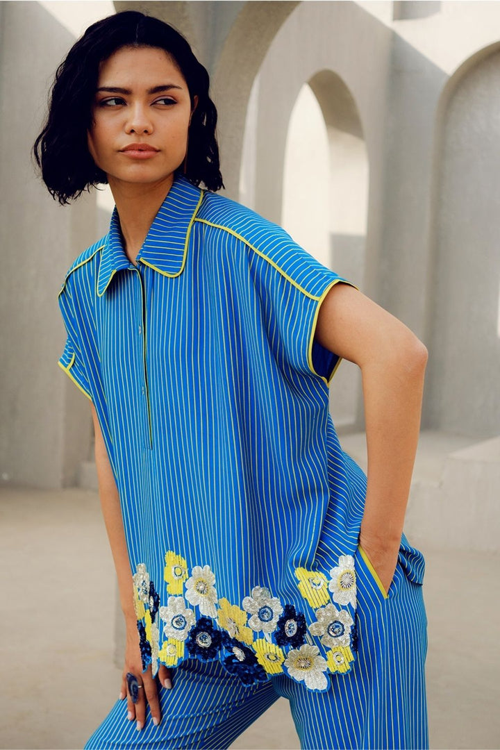 BLUE CHOLE PANTS