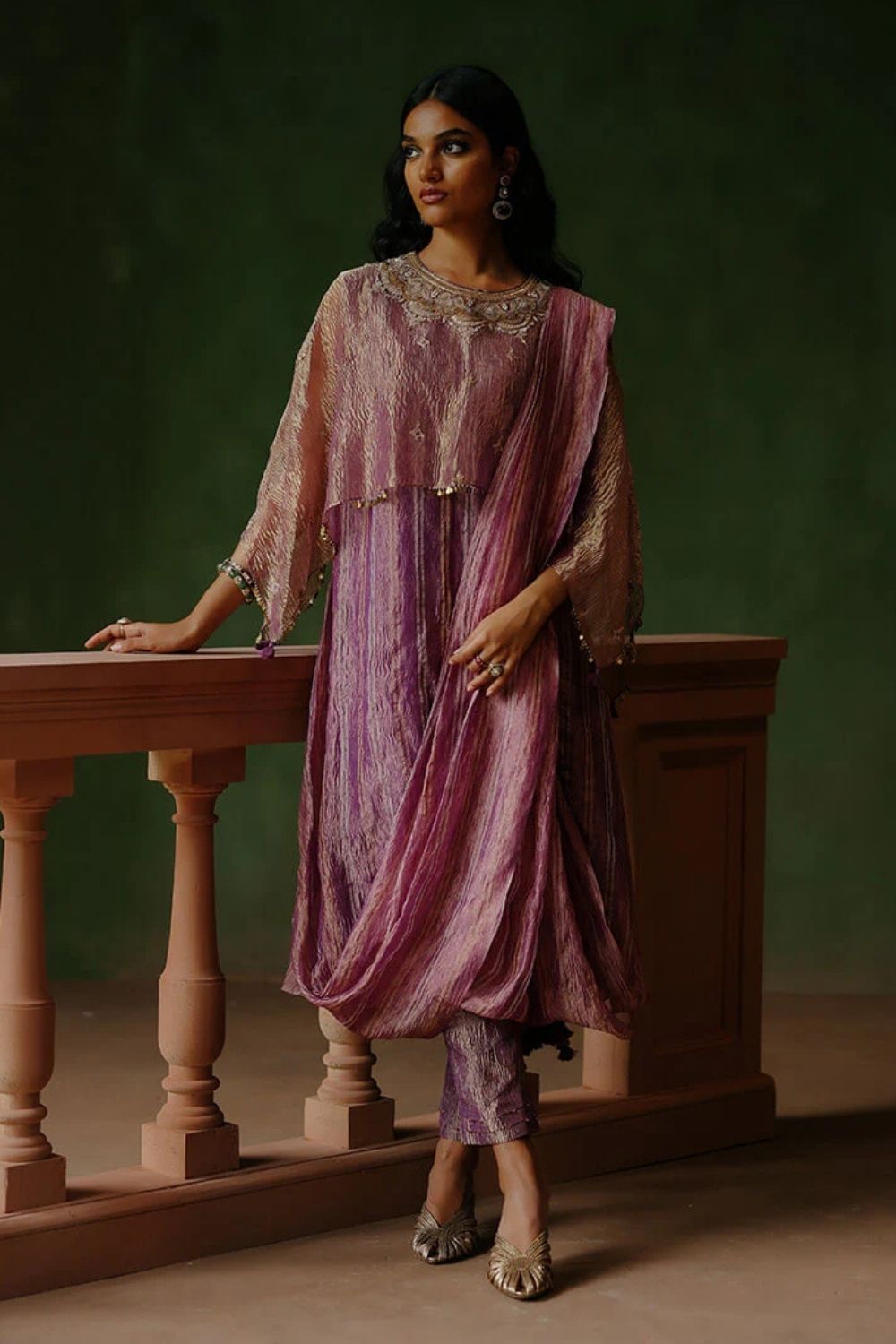 Dilara Drape Kurta Pant Set