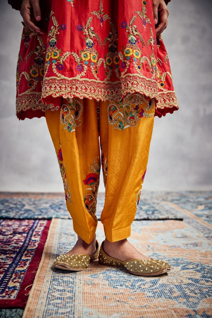 Orange Kurta Set