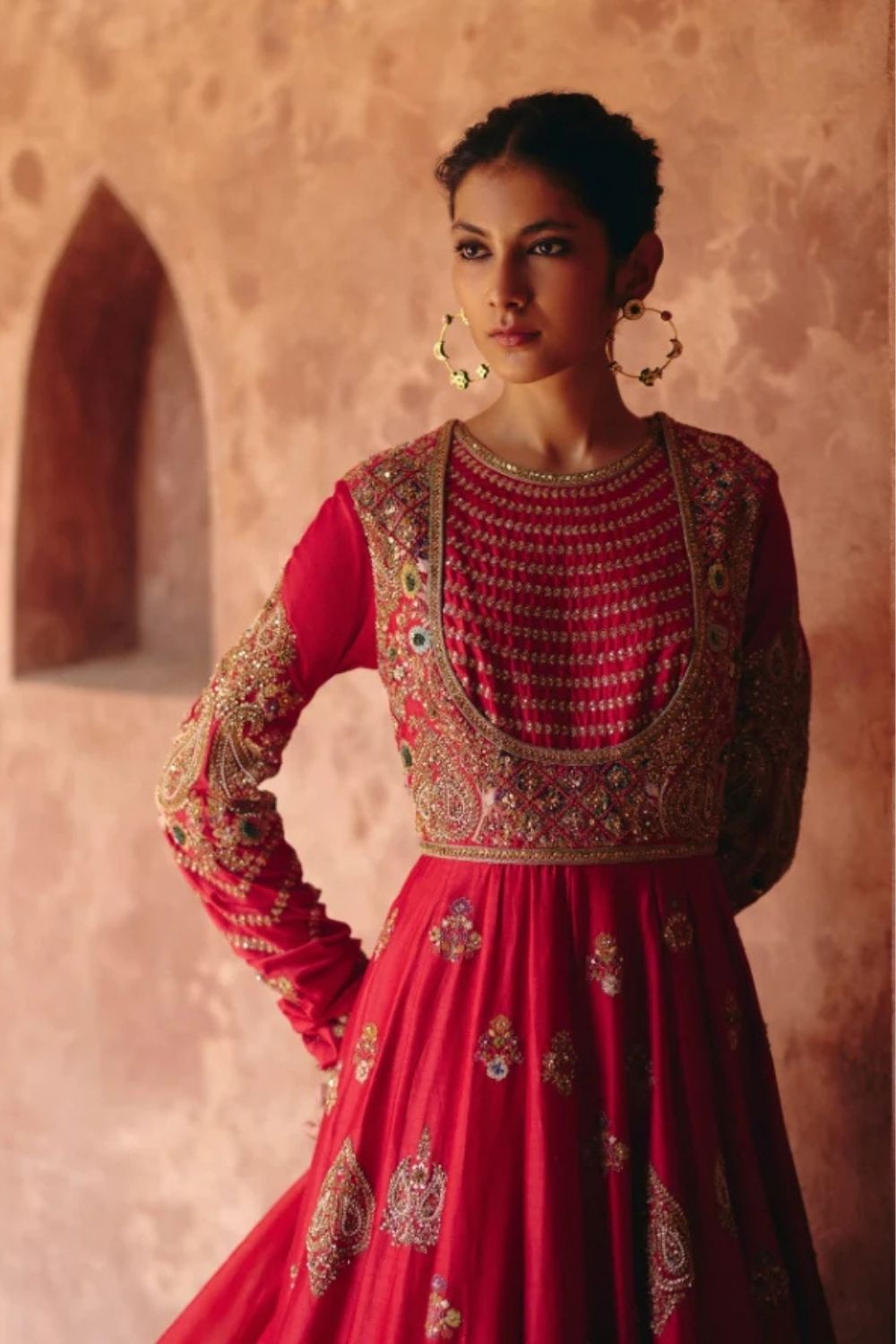Gulrez 24 Kali Booti Kalidar With Organza Dupatta