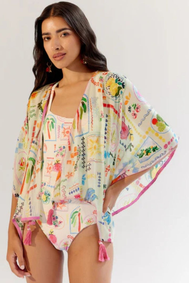 June Coverup (Short) - Postcard