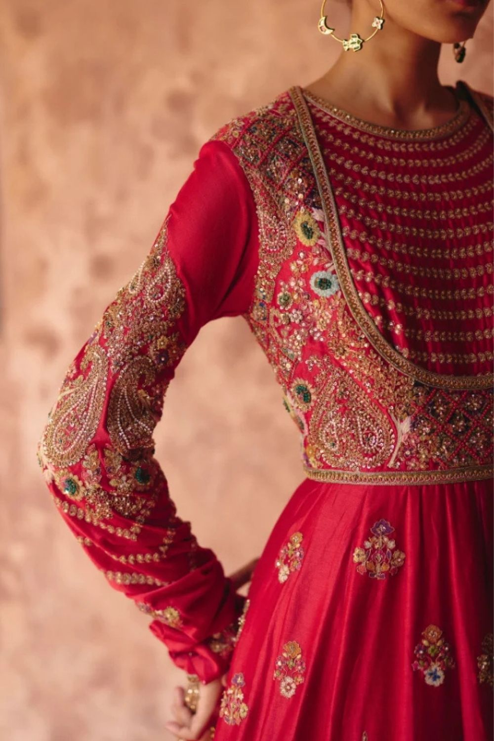 Gulrez 24 Kali Booti Kalidar With Organza Dupatta
