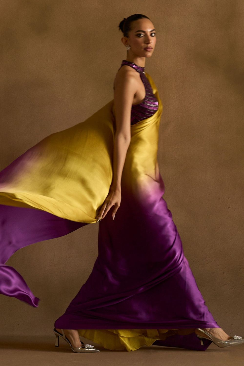 Plum Amber Drape