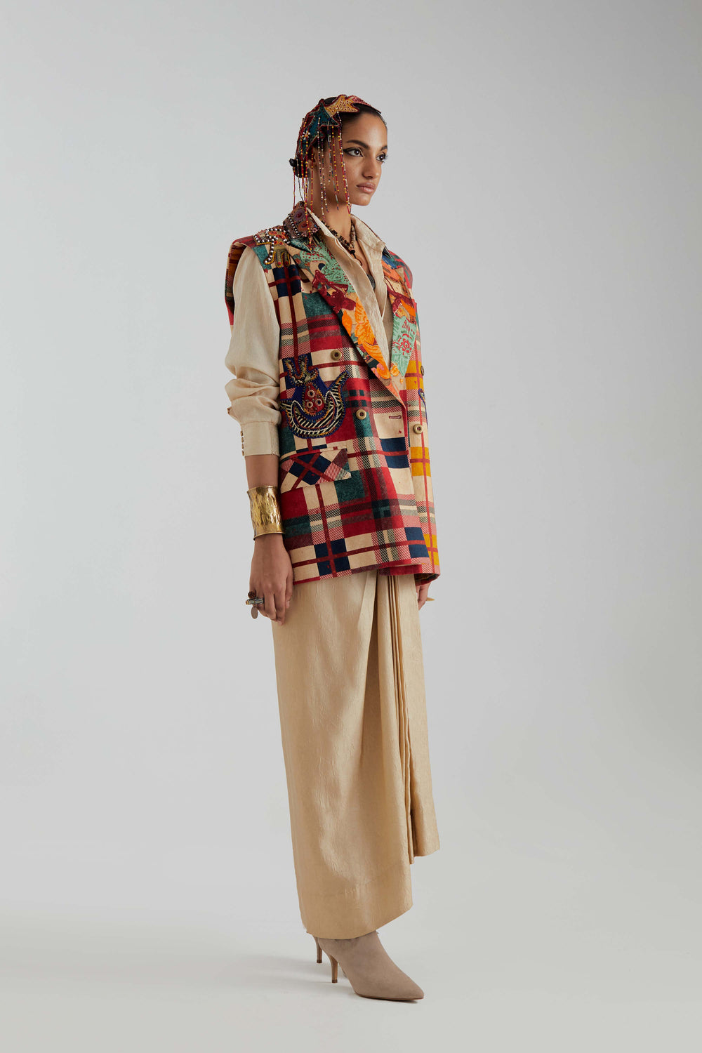 Noori Double Breasted Vest