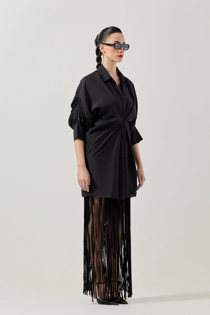 Eve Shirt & Fringe Skirt Set