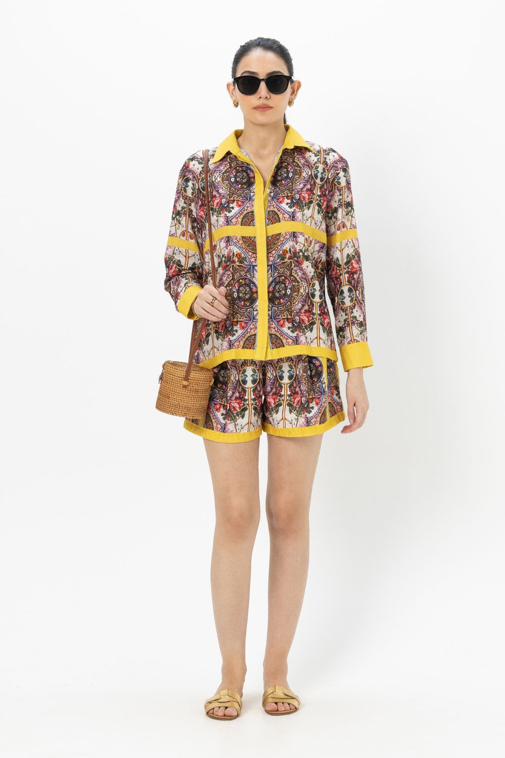 Rococo- Yellow Shorts Set