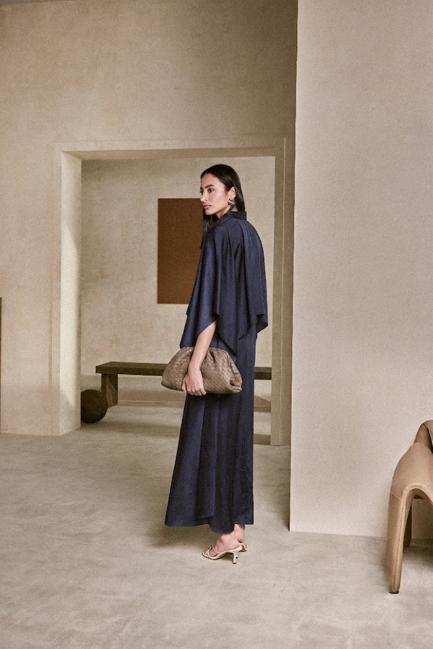 Alora Dress Navy Blue
