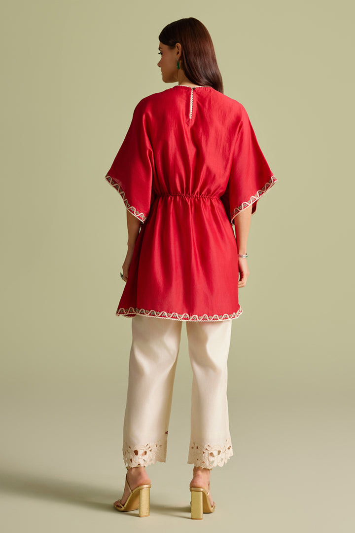 Ivory Cutwork Embroidered Pants