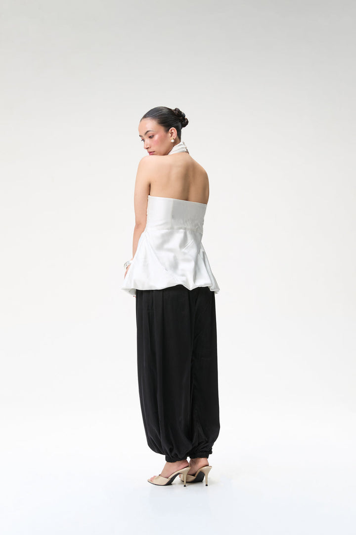 Ivory Halter Bubble Top