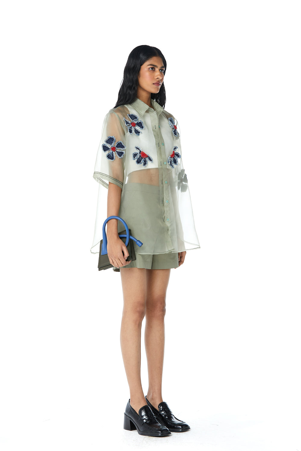 ‘SOLEIL' Embellished Organza Shirt