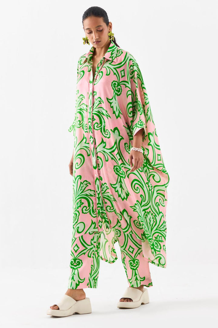 LA PAZ FRONT BUTTON KIMONO KURTA AND PANTS