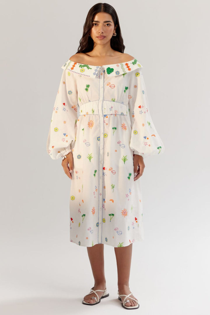 Sage Midi - White
