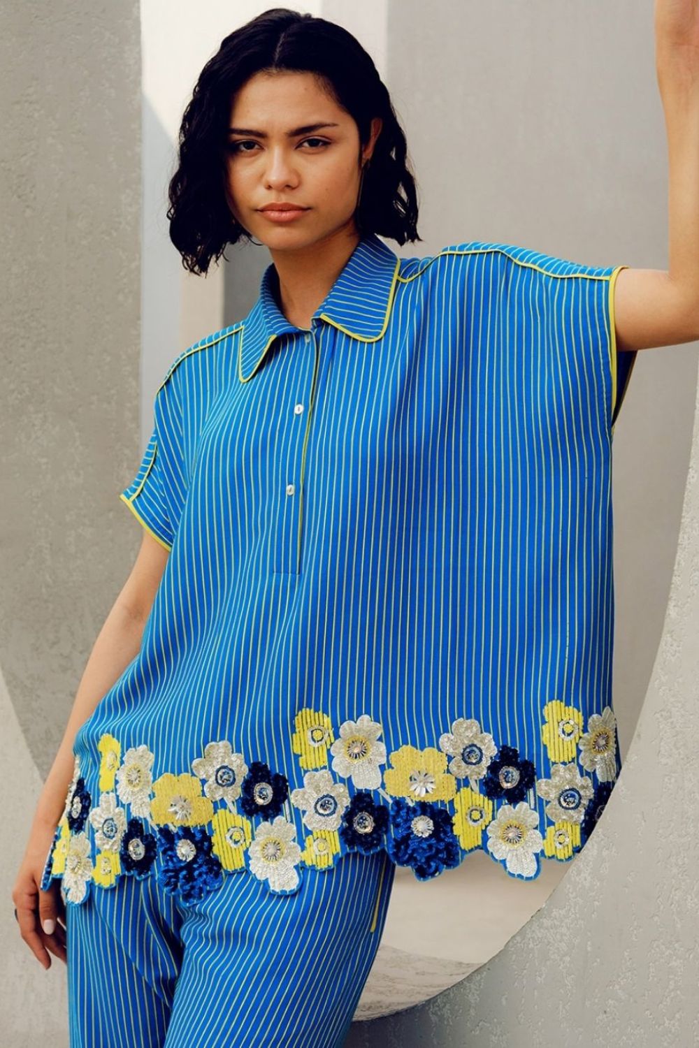 BLUE CHOLE PANTS